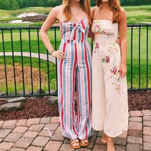 Pink, Red, Blue, and White Jumpsuit
